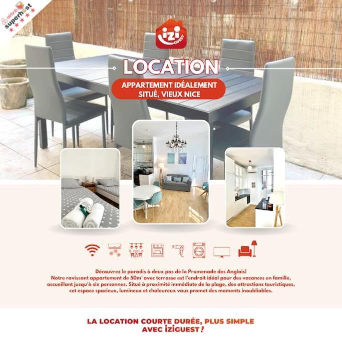 Saint Philippe - T3 Terrasse Pres De La Plage Nice Luaran gambar